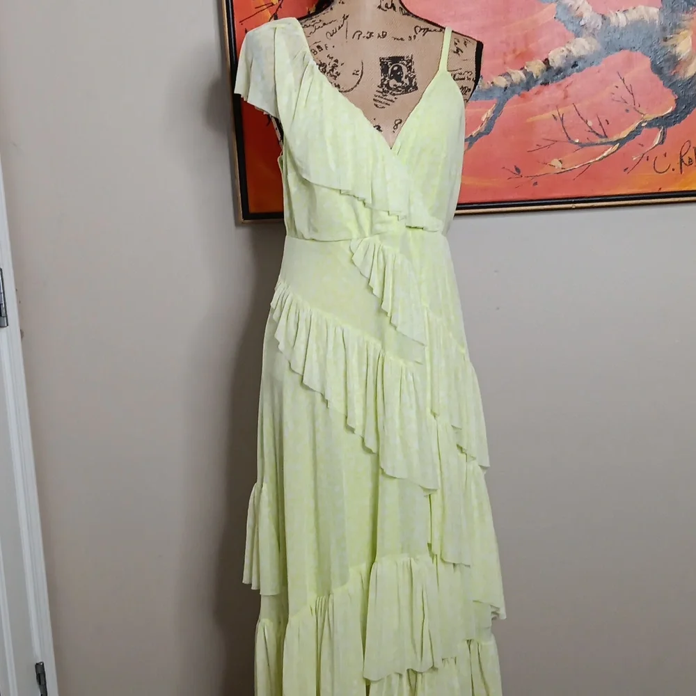 Torrid Mesh Floral Ruffle Midi Dress Size 1X - Picture 11 of 12